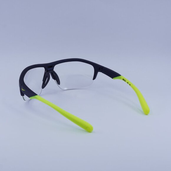 Nike RUN X2 D 457 Sunglasses Matte Obsidian Shield Frame, Volt Lenses - Picture 9 of 10